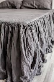 Bed skirt with cotton lining, queen bedskirt, bed valance, king bed skirt, lined bedskirt, custom bedskirt, full bedskirt. Pin On Linen Bedding