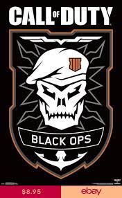 Call Of Duty Black Ops 4 Logo Poster 22x34 Video Game 16948 Call Of Duty Black Call Of Duty Black Ops 3 Call Of Duty