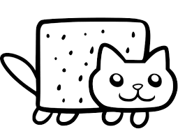 The best coloring pages for girls and boys to download and print for free. Cute Nyan Cat Coloring Page Free Printable Coloring Pages For Kids