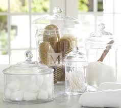 See more ideas about mason jar bathroom, jar, bathroom sets. Classic Glass Bathroom Canisters Pottery Barn