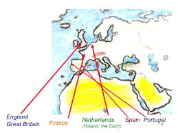 Portolan map of spain england france germany the british. 1 Reasons For Exploration And Settlement Summary For Spain France Holland And England Profitable Natural Resources Gold Silver Furs Timber Riches Ppt Download