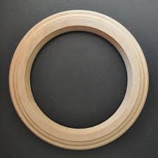 Unfinished Circular Wood Frame Etsy Wood Frame Wood Frame