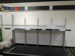 Galvanised, melamine and chipboard shelving. Panic Buyers Faced With Empty Shelves After Tesco Customers Wrestle For Bargains In Chiller Aisle Daily Mail Online