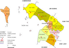 It is located in the mekong delta, in the southwestern part of the country, sharing a border with cambodia to the northwest. Map Of Kien Giang
