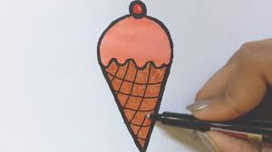 How To Draw Ice Cream Ice Cream Drawing Youtube