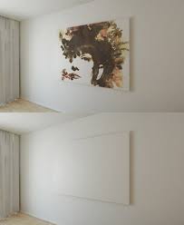 High quality mockups for designers to present their designs; Free Psd Painting On Wall Mock Up