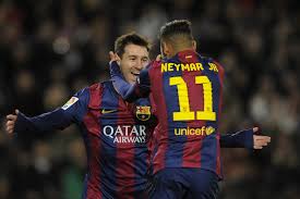 Barcelona players celebrate with la liga, copa del rey and champions league trophies. La Liga Table 2014 Updated Standings Following Matchday 16 Results Bleacher Report Latest News Videos And Highlights