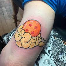 4 star dragon ball tattoo, dragon ball theme tattoos. 4 Star Dragon Ball On Nimbus By Gavin Hacket Lowkeytattooglasgow Dragon Ball Tattoo Dragon Ball Star Tattoos