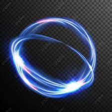 Blue Circles Glow Light Effect Vector Round Wave Magic Neon Flash Energy Light Ray Good For Brochure Isolated Illustration Star Glow Ight Png And Vector With Light Rays Neon Glowing Background