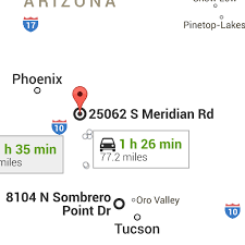 8104 N Sombrero Point Dr Tucson Az 85743 To 25062 S Meridian Rd Queen Creek Az 85142 Pinetop Maricopa County Meridian