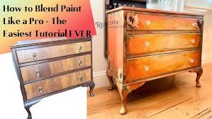 How To Blend Paint On Furniture And