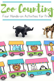 4 printable zoo counting activities for preschoolers