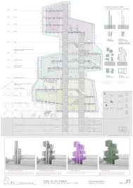 Cultural Center In Embajadores Madrid Sara De Miguel Archinect Architecture Presentation Cultural Center Architectural Section