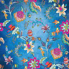 Check spelling or type a new query. Blue Lapis Velvet Texture Chintz Floral Pattern Digital Art By Sharon Mau