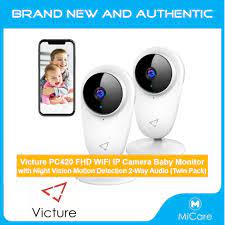 Whether you are protecting your home, checking in on the kids after school, keeping tabs on your pet, talking to your kids, families or your pets and share funny things, or all of the above, our home. Sales Brand New Authentic Victure Pc420 Fhd Wifi Ip Camera Baby Monitor Twin Pack With Night Vision At S 138 Shopee Singapore
