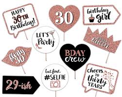Free Printable 30th Birthday Photo Booth Props Printable 30th Birthday Printable Photo Booth Props Rose Gold Black Etsy Birthday Printables Photobooth Props Printable Hand Painted Signs