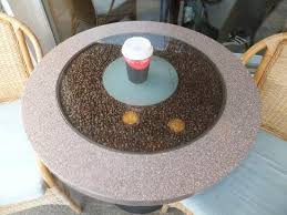 44 x 22 x 14 coffee table inspired by the coffee grain развернуть. Tea On The Coffee Bean Filled Glass Table Outside Cafe Italia Picture Of Cafe Italia Windermere Tripadvisor