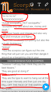 Scorpio Screenshot Snapchat Scorpio Heady Intense