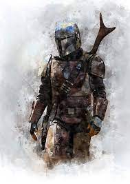Mandalorian Metal Poster Star Wars Background Star Wars Pictures Star Wars Images