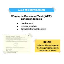 Cheapuggs tips trik permainan judi online di situs poker. Alat Tes Psikologi Wpt Wonderlic Personnel Test Bahasa Indonesia Shopee Indonesia
