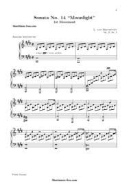 Find your perfect arrangement and access a variety of transpositions so you can print and play instantly, anywhere. Moonlight Sonata Beethoven Free Piano Sheet Music Pdf