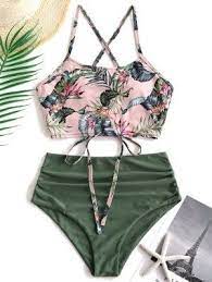 Zaful Trendy Fashion Style Women S Clothing Online Shopping Costume Da Bagno A Vita Alta Costumi Da Bagno Per Ragazze Costumi Da Ragazza