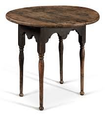 Very Fine And Rare Queen Anne Black Painted Maple Tea Table Eastern Connecticut Or Rhode Island Circa 1750 Triumphant Grace Imp Tea Table Table Queen Anne