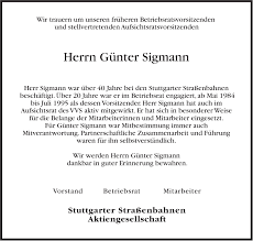 See more of sigmann on facebook. Traueranzeigen Von Gunter Sigmann Stuttgart Gedenkt De