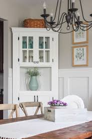 Diy Farmhouse Corner Cabinet Dining Room Corner White Corner Cabinet Home