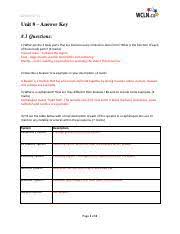 Savvas realize mini forum, answers, tips, tricks and glitches. Life Sciences Biology 11 Wcln Unit 8 Learning Guide Answer Key Biology 11 Unit 8 U2013 Answer Key 8 1 Questions 1 What Are The 3 Body Parts That Course Hero