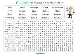 printable chemistry word search cool2bkids