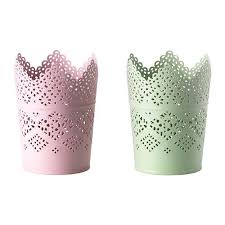 Portacandele Effetto Pizzo Ikea Rosa E Verdini Mumluklar Mumlar Dekorasyon