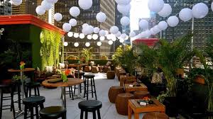 Whimsical rooftop bar and garden design. A Toast To The High Life 15 Nyc Rooftop Bars