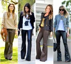 Calça De Couro Boca De Sino Calca Flare Tendencia De Moda Dicas De Como Usar Portal Tudo Aqui Calca Flare Moda Tendencias Da Moda