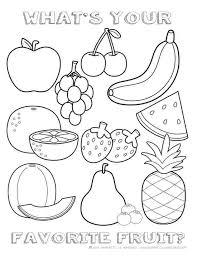 Healthy Food Coloring Pages Imageoptimization Info