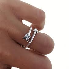 Sortija flecha de plata