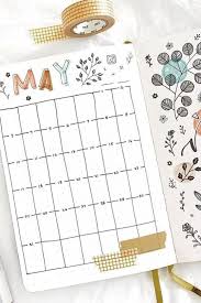 Printable Calendar 2021 January 2021 December 2021 Etsy In 2020 Bullet Journal With Calendar Bullet Journal Bullet Journal Ideas Pages