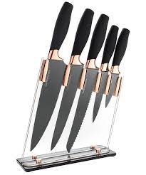 Get through prep chores easily and land better results using a knife set from our extensive range. 6 Piece Knife Set 5 Beautiful Rose Gold Knives With Knife Block Sharp Kitchen Knife Sets Multiple Size All Purpose Kitchen Knives 8 Chef Bread Carving Knife