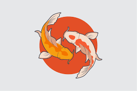 Japanese Koi Fish Illustration Vector Graphic by Wilansa · Creative Fabrica