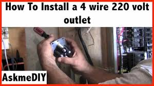 The minimum size would be # 10 awg …. How To Install A 220 Volt Outlet Or Dryer Outlet
