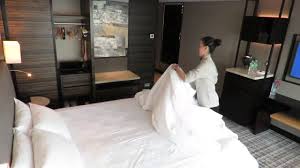 Clean tables, carry dirty dishes, replace soiled table linens; Room Attendant Youtube