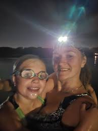 Night swim at Cedar Lake with friends