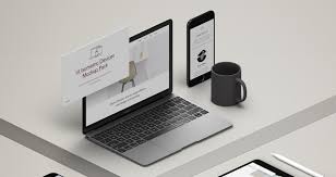 Free electronic mockup psd templates: Device Mockup Bitem