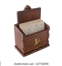 Read reviews for wooden recipe box by artminds®. Vintage Brown Wooden Recipe Box Handwritten Stock Photo Edit Now 127750490