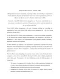Introduction To Management Lecture Notes One Pdf Kumi University Faculty Of Social Sciences And Management Stu Lectures Notes Social Science Business Studies
