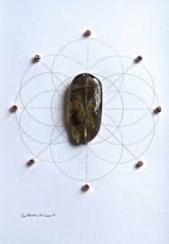 Inspiration Framed Crystal Grid Lemon Quartz Copper Sacred Geometry Crystal Grid Crystals Healing Grids Sacred Geometry