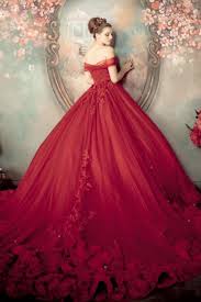 Fall S Must Have Wedding Look 24 Gorgeous Jewel Toned Gowns Red Bridal Gown Gowns Gowns Dresses