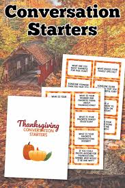 But it doesn't have to be that way. Thanksgiving Conversation Starters Printable Savor Savvy