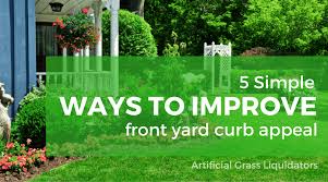 Maintaining a lawn and adhering to water restrictions or battling droughts, pests. 5 Simple Ways To Improve Front Yard Curb Appeal