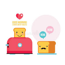 Pain De Pain Grille Par Hippie Drole De Grille Pain Avec Le Personnage De Dessin Anime De Moustache Illustration Stock Illustration Du Grille Grille 130485462